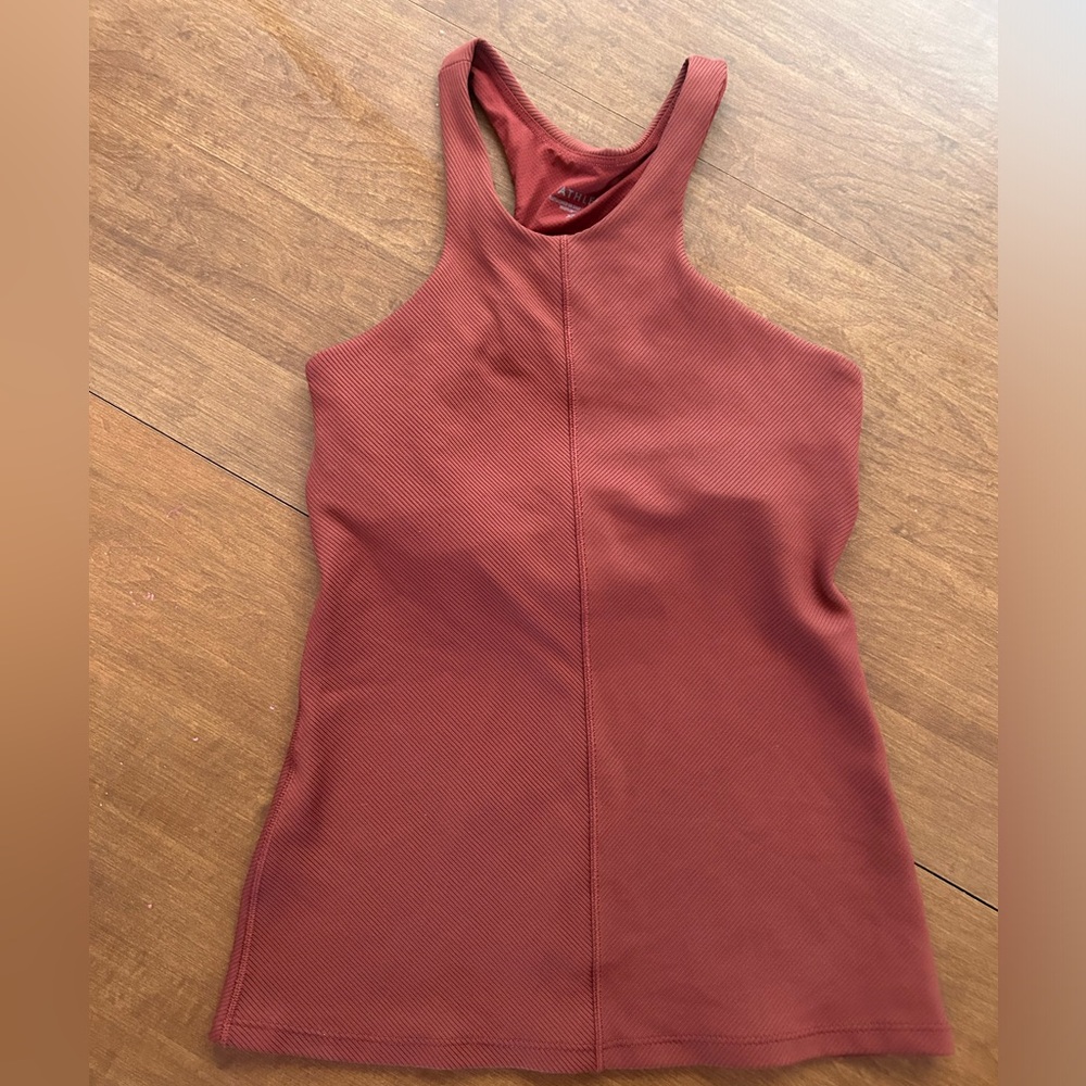 Athleta High Neck, Razorback, built-in bra, tank